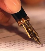 Penna per firmare contratto leasing automobile