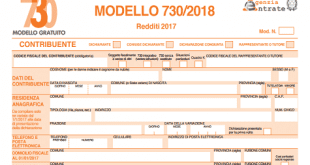 730 precompilato modello