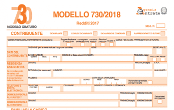 730 precompilato modello