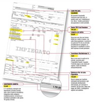 esemio di busta paga di un impiegato