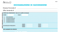 denuncia successione con modello 4