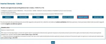 calcolo costo riscatto sul sito INPS